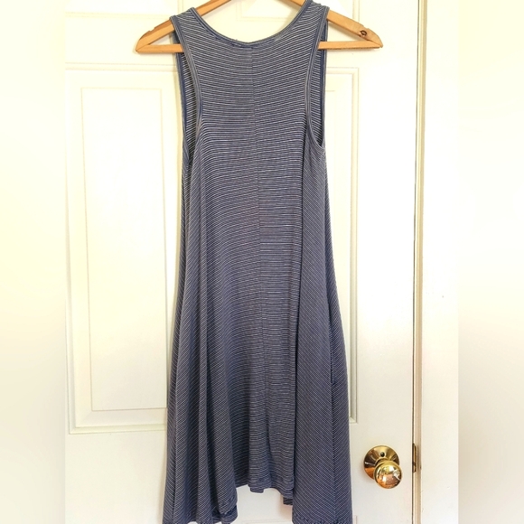 Toad&Co Daisy Striped Tank Dress Size Large Modal Outdoors Summer Active Beach - Picture 7 of 7
